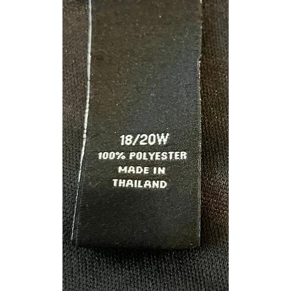 NO MFG. TAG SLEEVELESS ROUND NECK BLOUSE/TANK, WOMENS, 18/20, BLACK, DRESSY - Picture 8 of 9